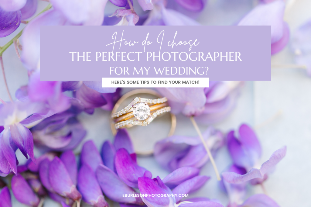 purple flowers surrounding beautiful wedding rings